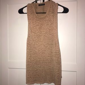 Crochet Knit Light Pink Tank